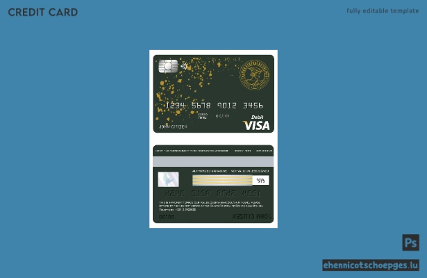 Vorschau einer Beispielkarte der bolivianischen Zentralbank (Visa-Karte)